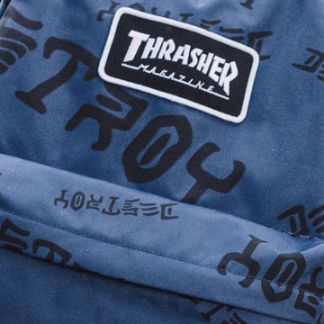 Herschel Supply x Thrasher Classic XL Nylon Backpack - Oceana/Dark Navy Destroy