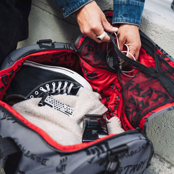 Herschel Supply x Thrasher Heritage Skate Duffle Bag - Asphalt/Black Destroy