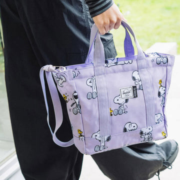 Herschel Supply x Peanuts Heritage Small Tote Bag - Snoopy And Woodstock Pastel LC