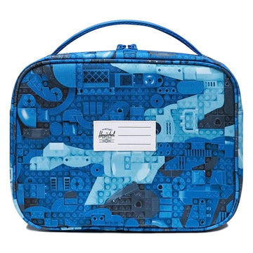 Herschel Supply x LEGO Little Pop Quiz Lunch Box - Abstract Bricks Blue