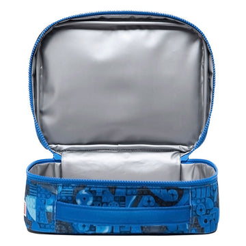 Herschel Supply x LEGO Little Pop Quiz Lunch Box - Abstract Bricks Blue