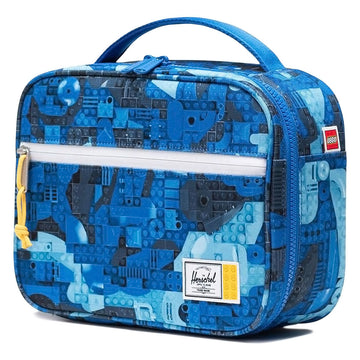 Herschel Supply x LEGO Little Pop Quiz Lunch Box - Abstract Bricks Blue