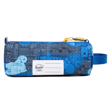 Herschel Supply x LEGO Little Settlement Pencil Case - Abstract Bricks Blue