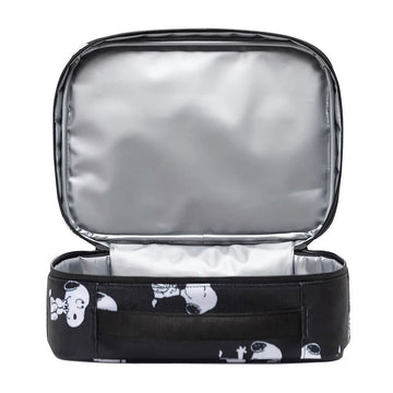 Herschel Supply x Peanuts Pop Quiz Lunch Box - Snoopy And Woodstock Black