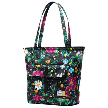 Herschel Supply x LEGO Retreat Tote - HSC LEGO Botanical Floral Black
