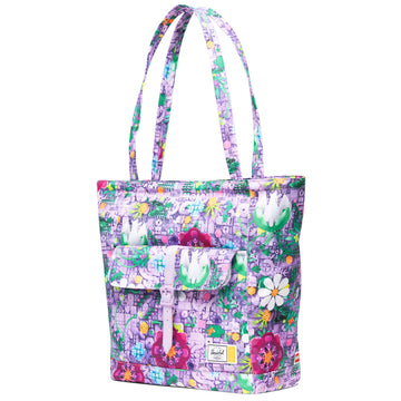 Herschel Supply x LEGO Retreat Tote - HSC LEGO Botanical Floral Lavender