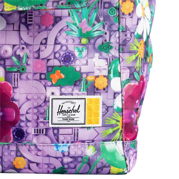 Herschel Supply x LEGO Retreat Tote - HSC LEGO Botanical Floral Lavender