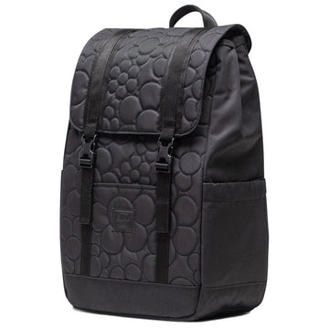 Herschel Supply Retreat Small Quilted Capsule Backpack - Black Tonal Daisy