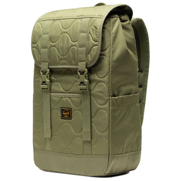 Herschel Supply Retreat Quilted Capsule Backpack - Loden Green Tonal