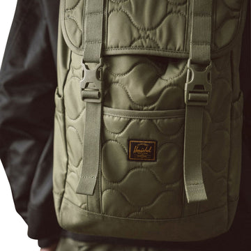 Herschel Supply Retreat Quilted Capsule Backpack - Loden Green Tonal