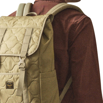 Herschel Supply Retreat Quilted Capsule Backpack - Khaki Tonal