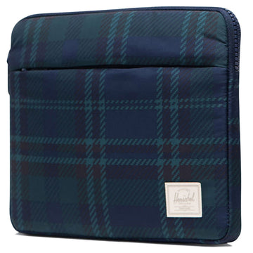 Herschel Supply Cloudform Anchor 11 Inch Laptop Sleeve - Tartan Plaid Black Iris