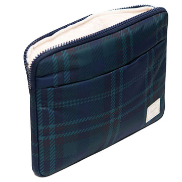 Herschel Supply Cloudform Anchor 11 Inch Laptop Sleeve - Tartan Plaid Black Iris