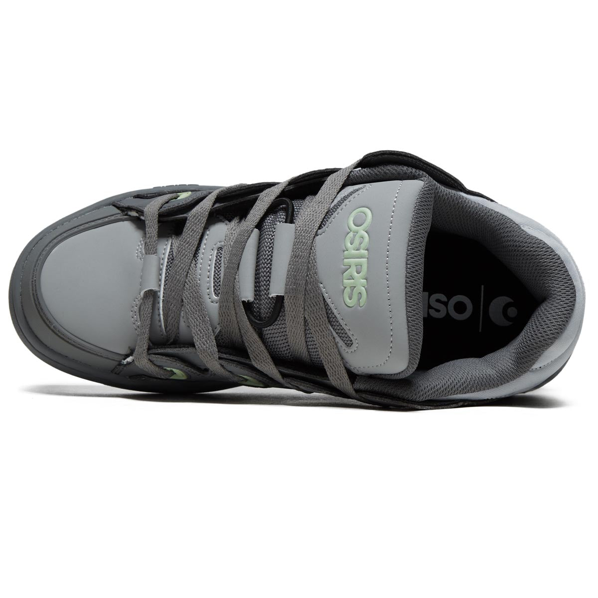 Osiris D3S Shoes - Charcoal/Light Green/Grey image 3