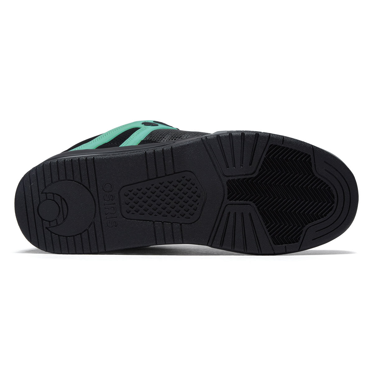 Osiris Pixel Shoes - Black/Charcoal/Green Glow image 4