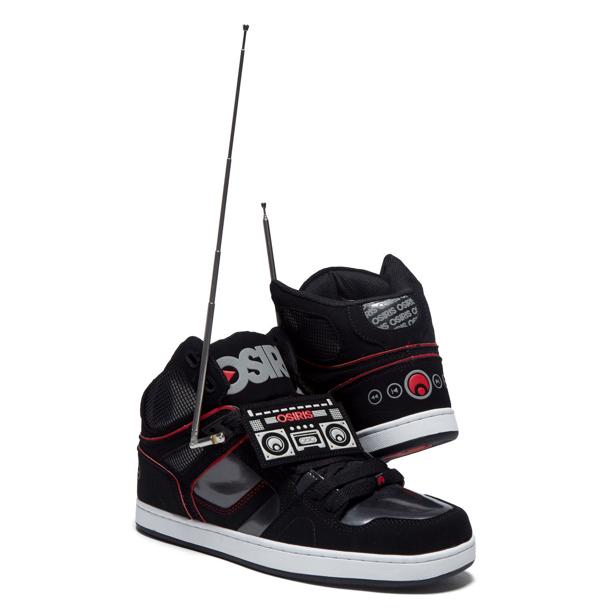 Osiris NYC 83 CLK Shoes - Black/Red/Boombox – CCS