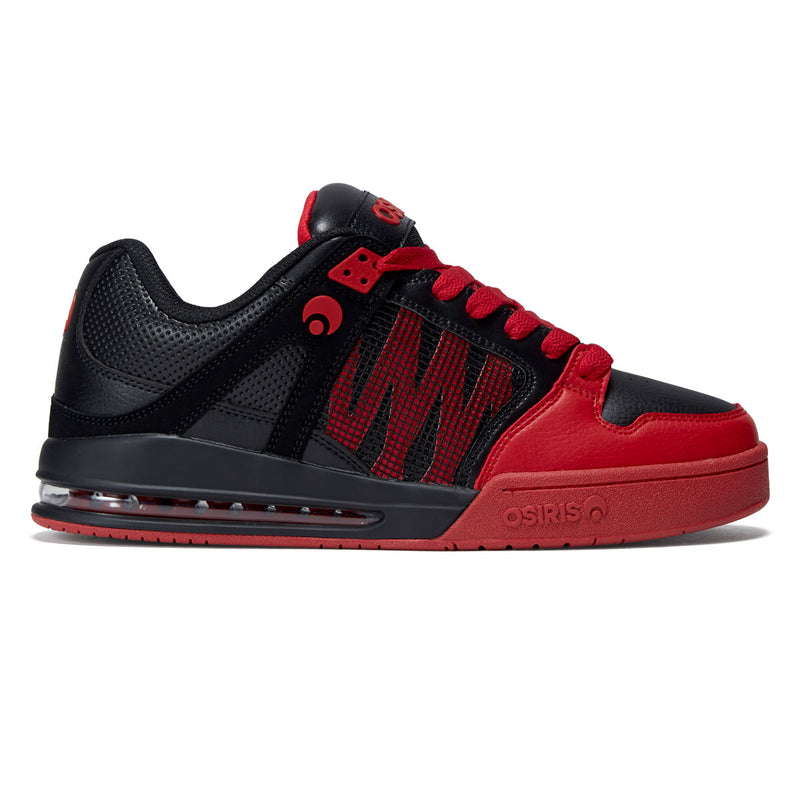 Osiris Pixel Shoes - Black/Red/Black