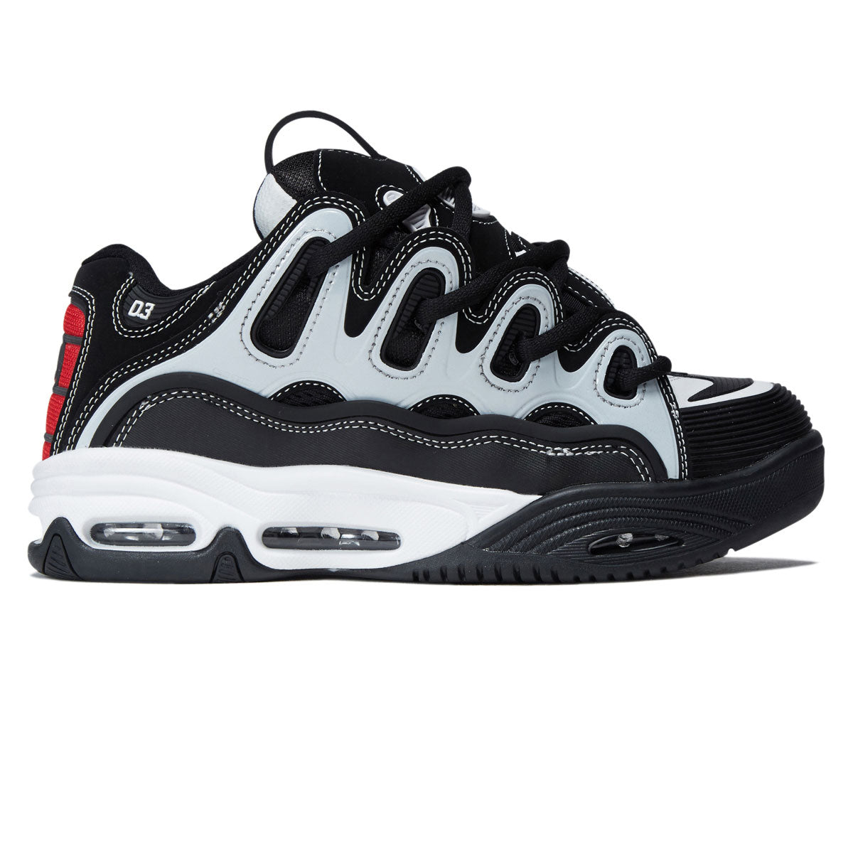 Osiris D3 2001 Shoes - Silver/Black/Holo – CCS