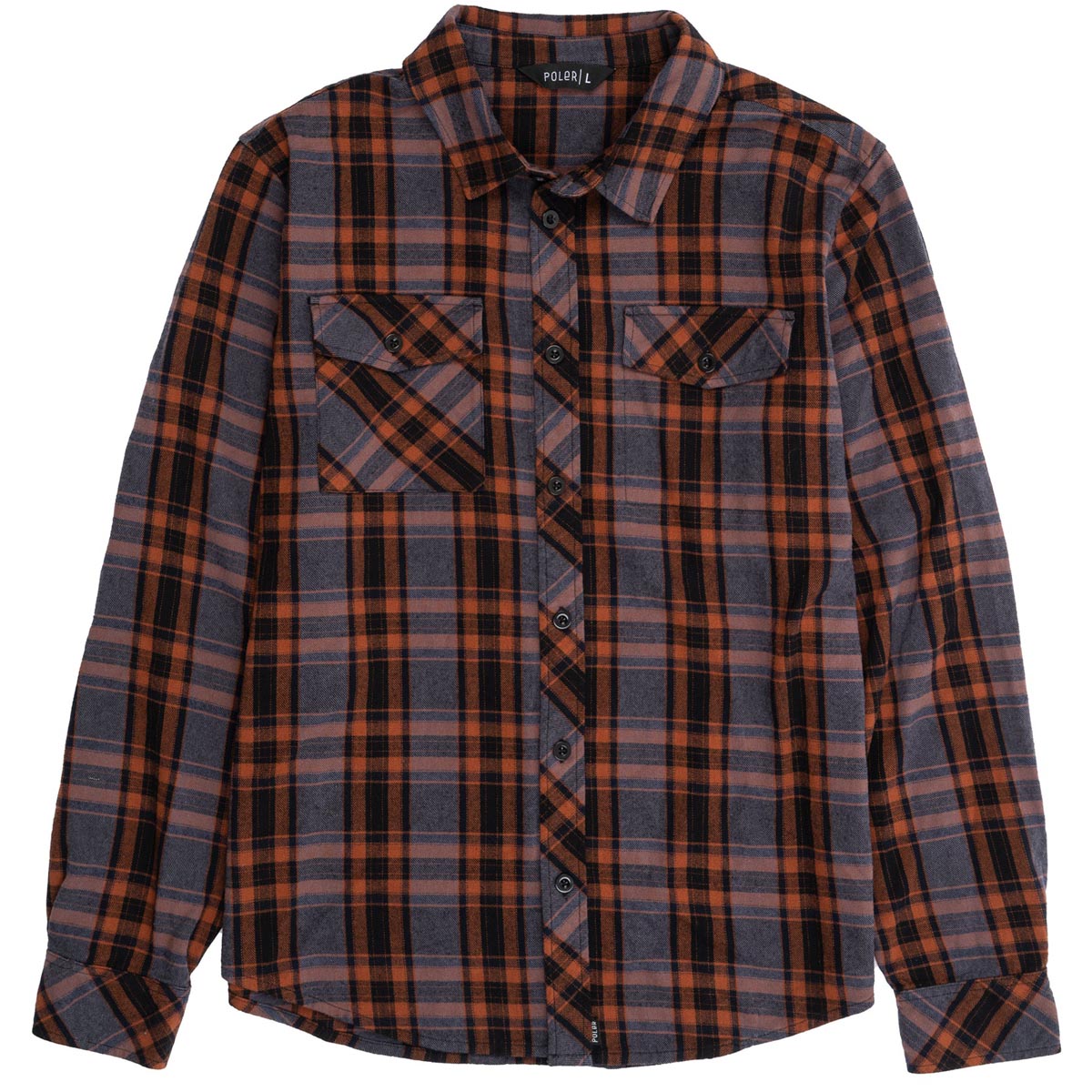 Poler Halifax Flannel Shirt - Burnt Orange image 1
