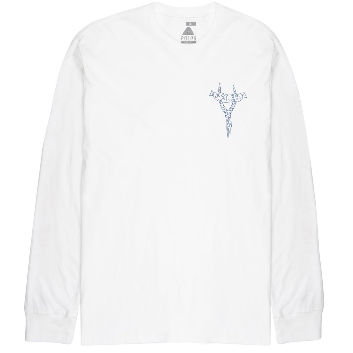 Poler Sasclops Hockey Long Sleeve T-Shirt - White image 2
