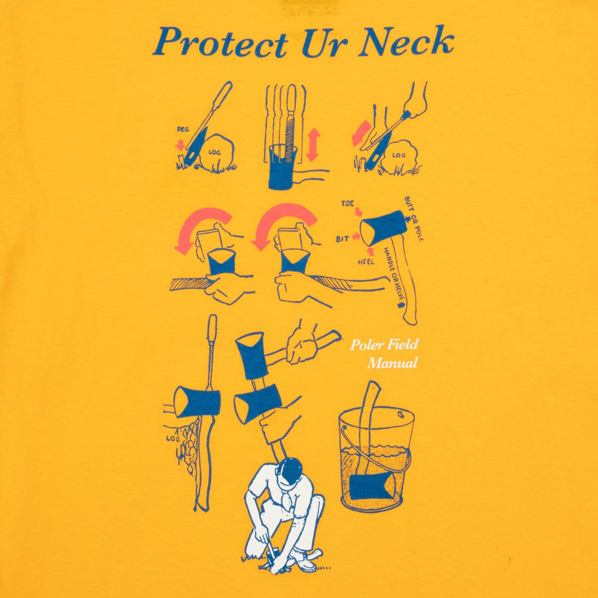 Poler Protect Ur Neck T-Shirt - Gold image 3