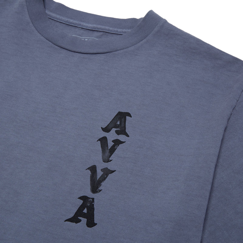 AVVA Vertical Bounds T-Shirt - Faded Indigo