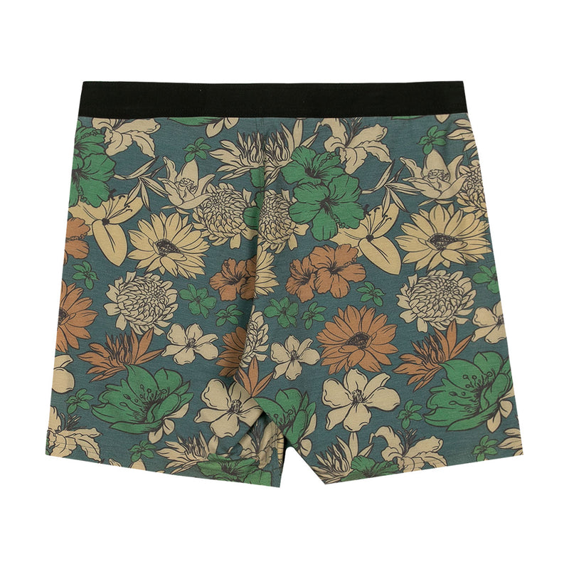 AVVA Sketch Hibiscus 19 Boardshorts - Olive