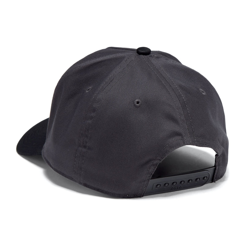 AVVA Old E Arch Snapback Hat - Black/Charcoal Grey