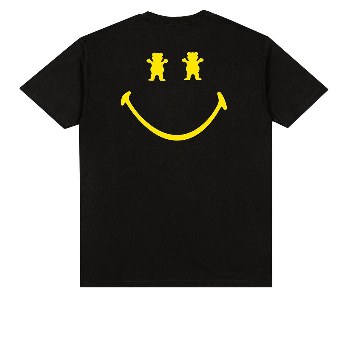 Grizzly x Smiley World Big Smile T-Shirt - Black image 2
