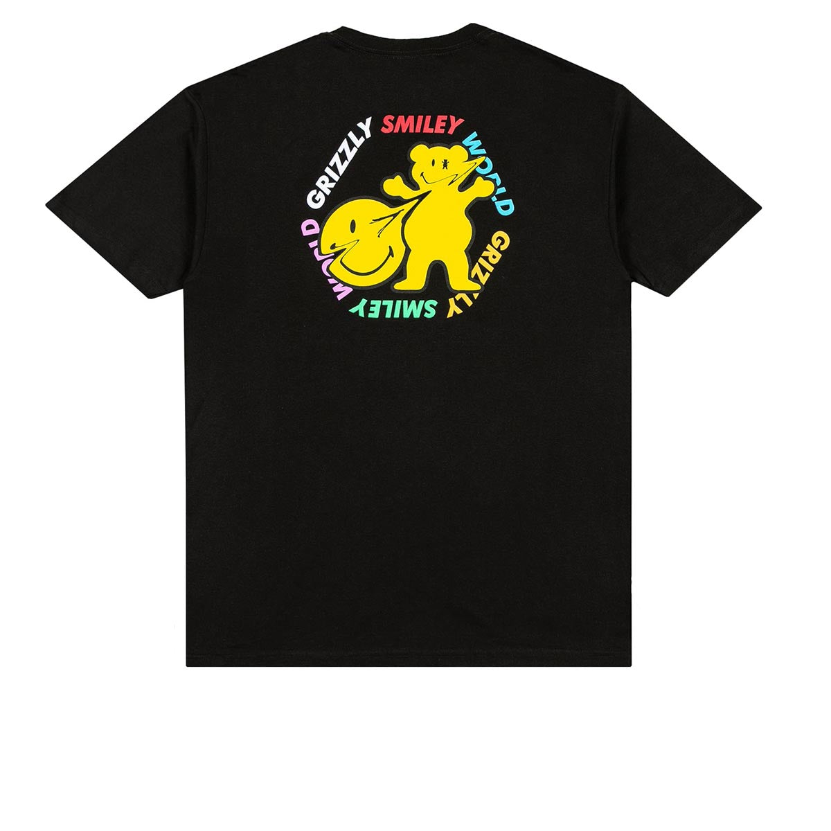 Grizzly x Smiley World T-Shirt - Black image 2