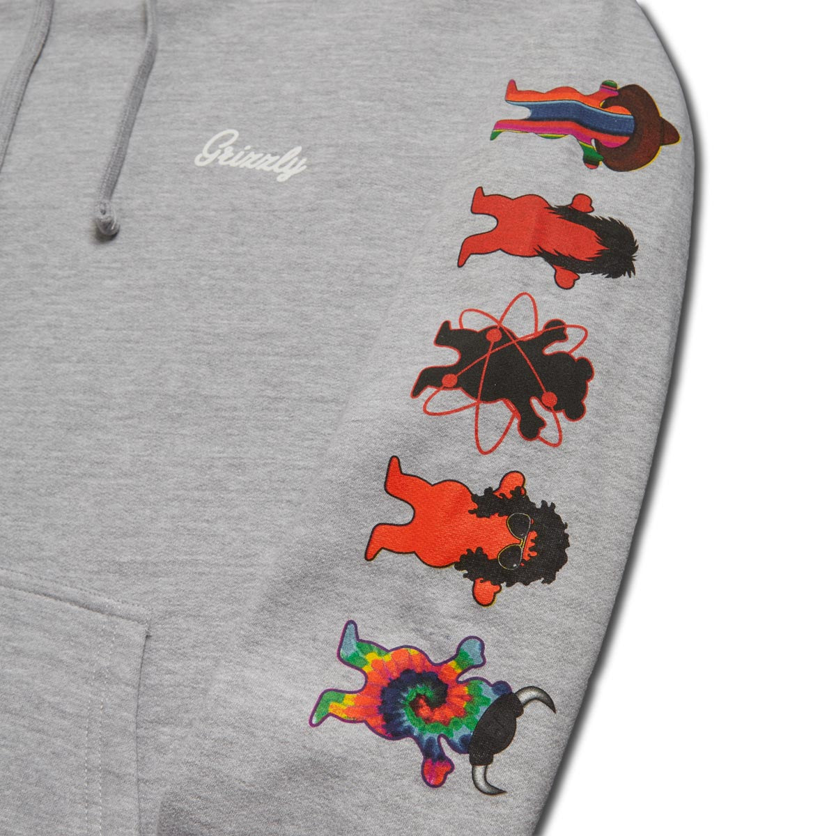 Grizzly Rolling Deep Hoodie - Heather Grey image 4