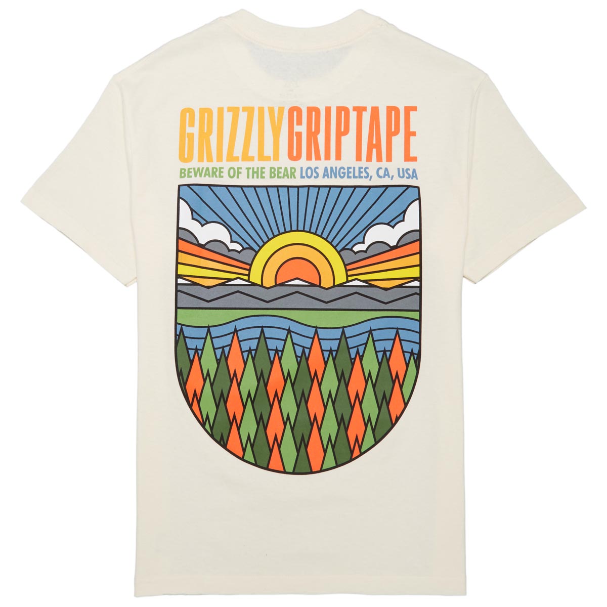 Grizzly Sun Valley T-Shirt - Cream image 1