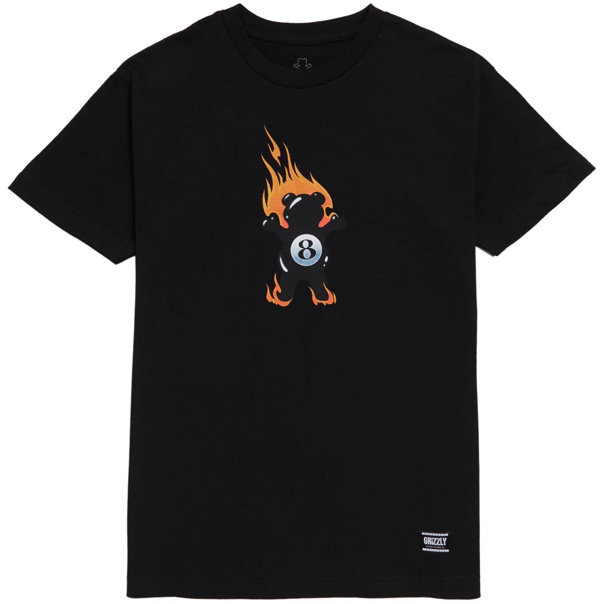 Grizzly Behind The 8Ball T-Shirt - Black image 1