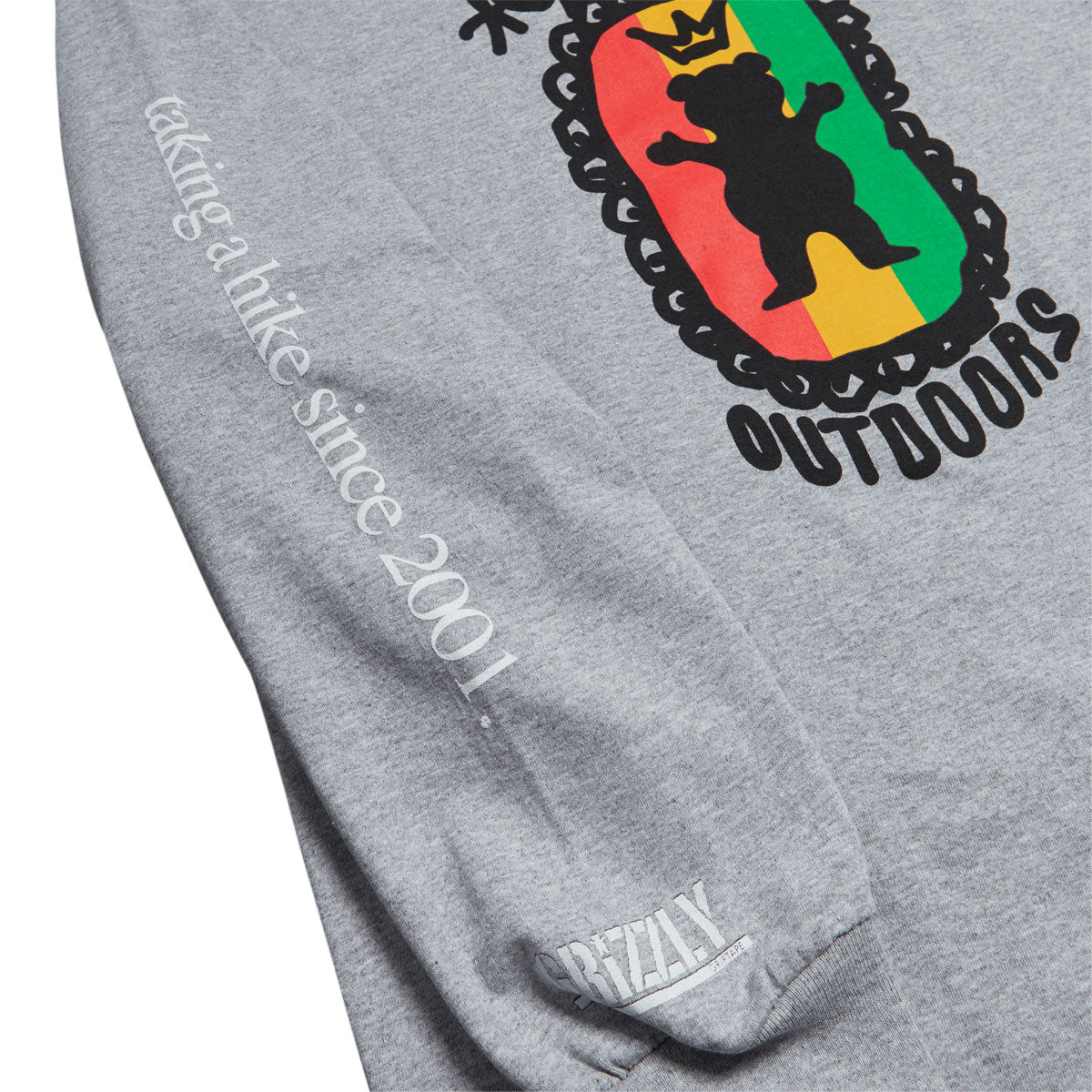 Grizzly Most High Long Sleeve T-Shirt - Heather Grey image 2