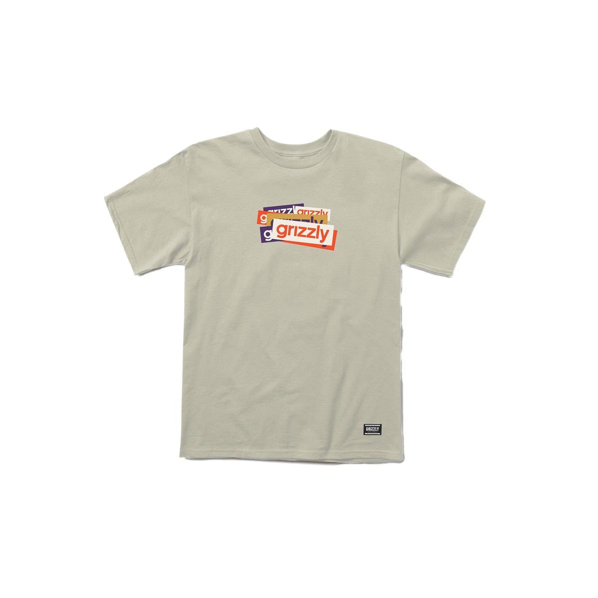Grizzly Overlap T-Shirt - Cream image 1