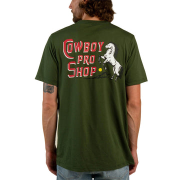 Sendero Cowboy Pro Shop T-Shirt - Army Green