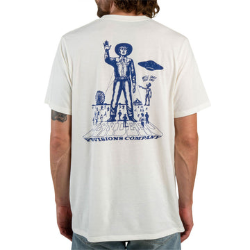 Sendero Cowboy Lift Off T-Shirt - Vintage White/Navy