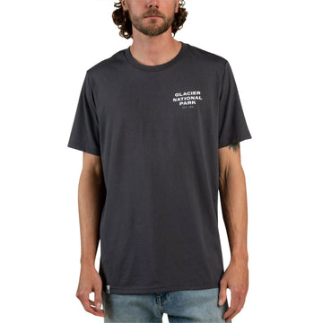 Sendero Glacier National Park T-Shirt - Charcoal