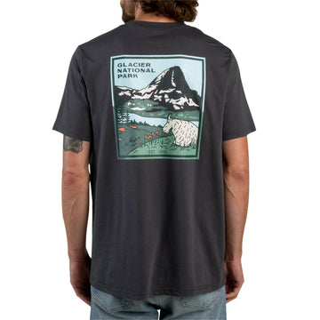 Sendero Glacier National Park T-Shirt - Charcoal