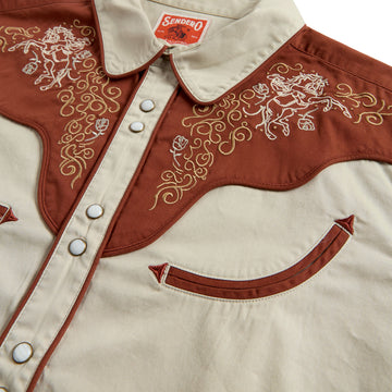 Sendero The Cody Western Shirt - Oat