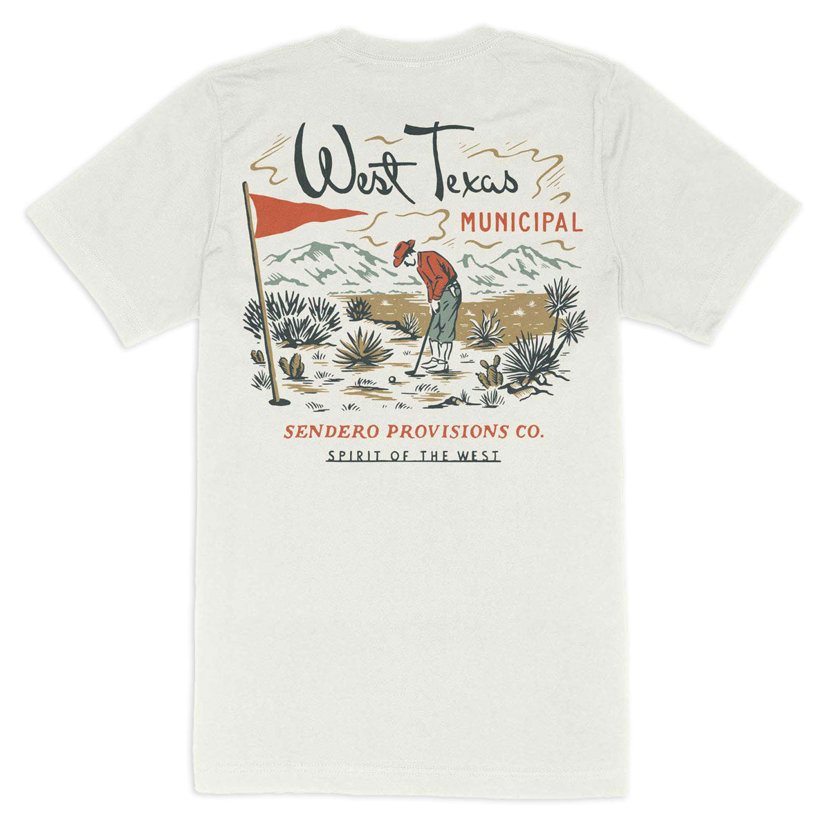 Sendero West Texas Municipal T-Shirt - Vintage White image 1