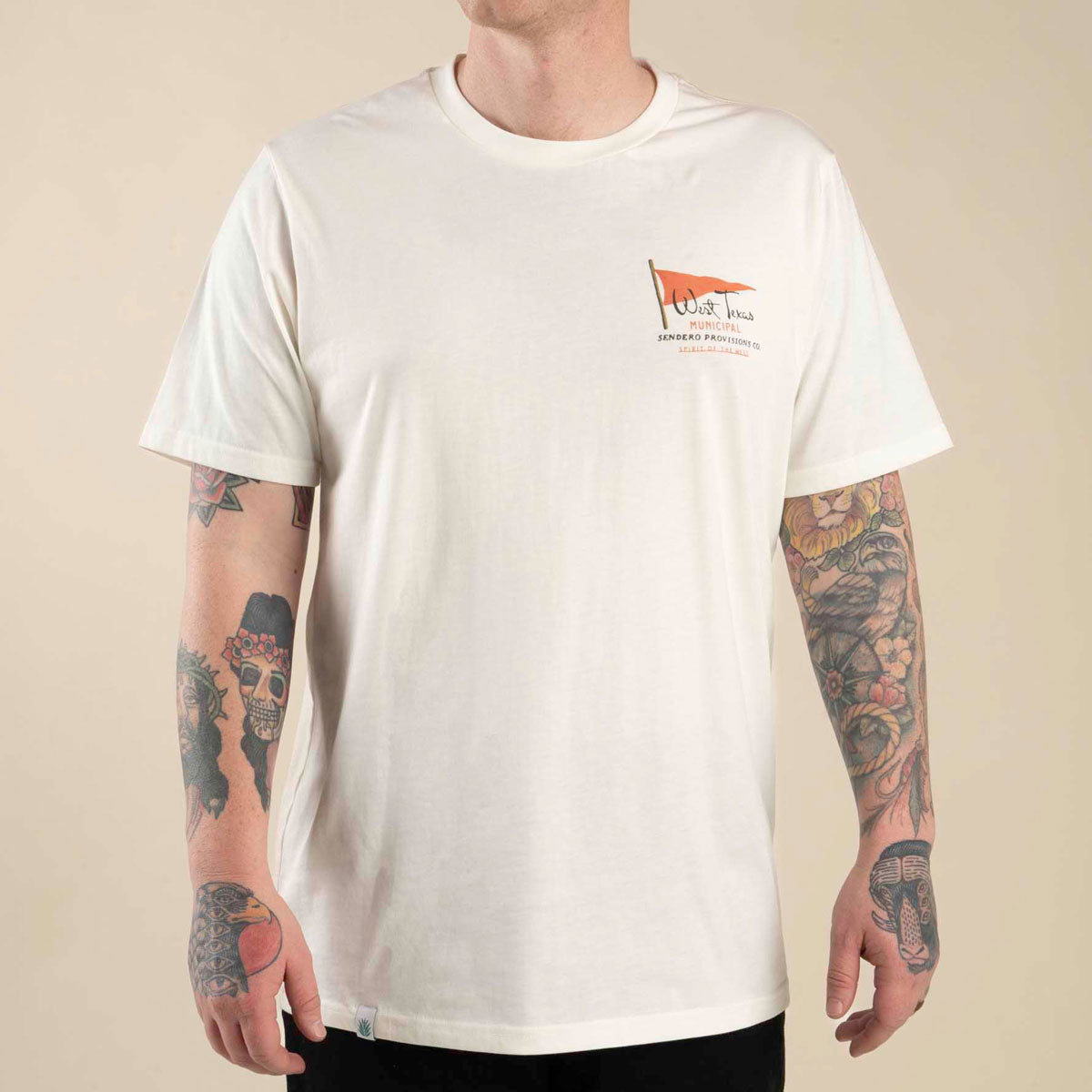 Sendero West Texas Municipal T-Shirt - Vintage White image 3