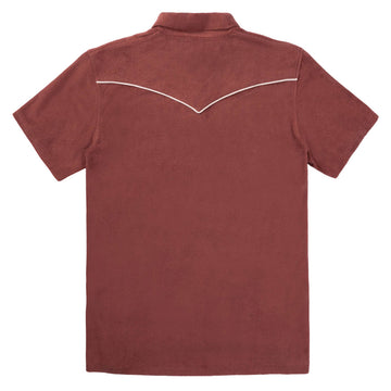 Sendero Cantina Terry Polo Shirt - Mahogony