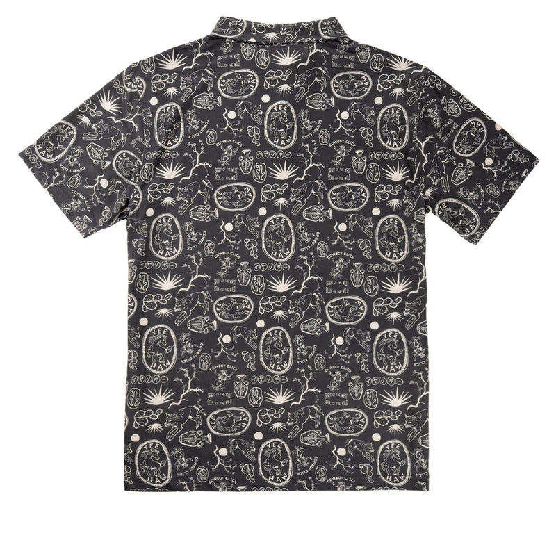 Sendero High Noon Performance Polo Shirt - Haw Yee Print Charcoal