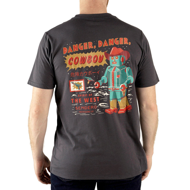 Sendero Danger Cowboy T-Shirt - Vintage Black