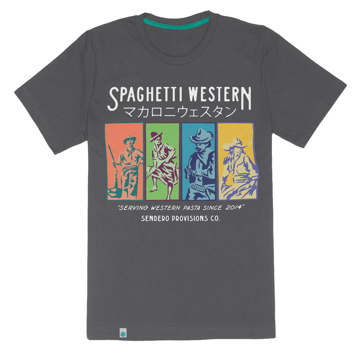 Sendero Spaghetti Western T-Shirt - Vintage Black image 1