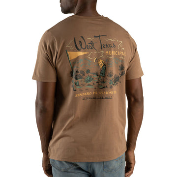 Sendero West Texas Municipal T-Shirt - Light Brown