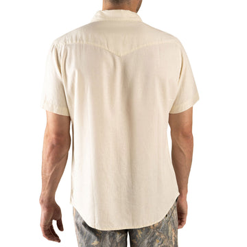 Sendero The Wyatt Pearl Snap Solid Shirt - Antique White