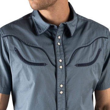 Sendero The Prescott Western Shirt - Faded Navy