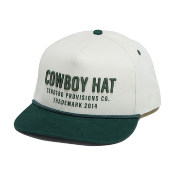 Sendero Cowboy Hat - Cream/Green
